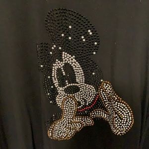 Korean Style Mickey black T-shirt